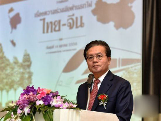 中國駐泰大使寧賦魁披露，中泰雙方將抓緊實現年內開工建設的目標。